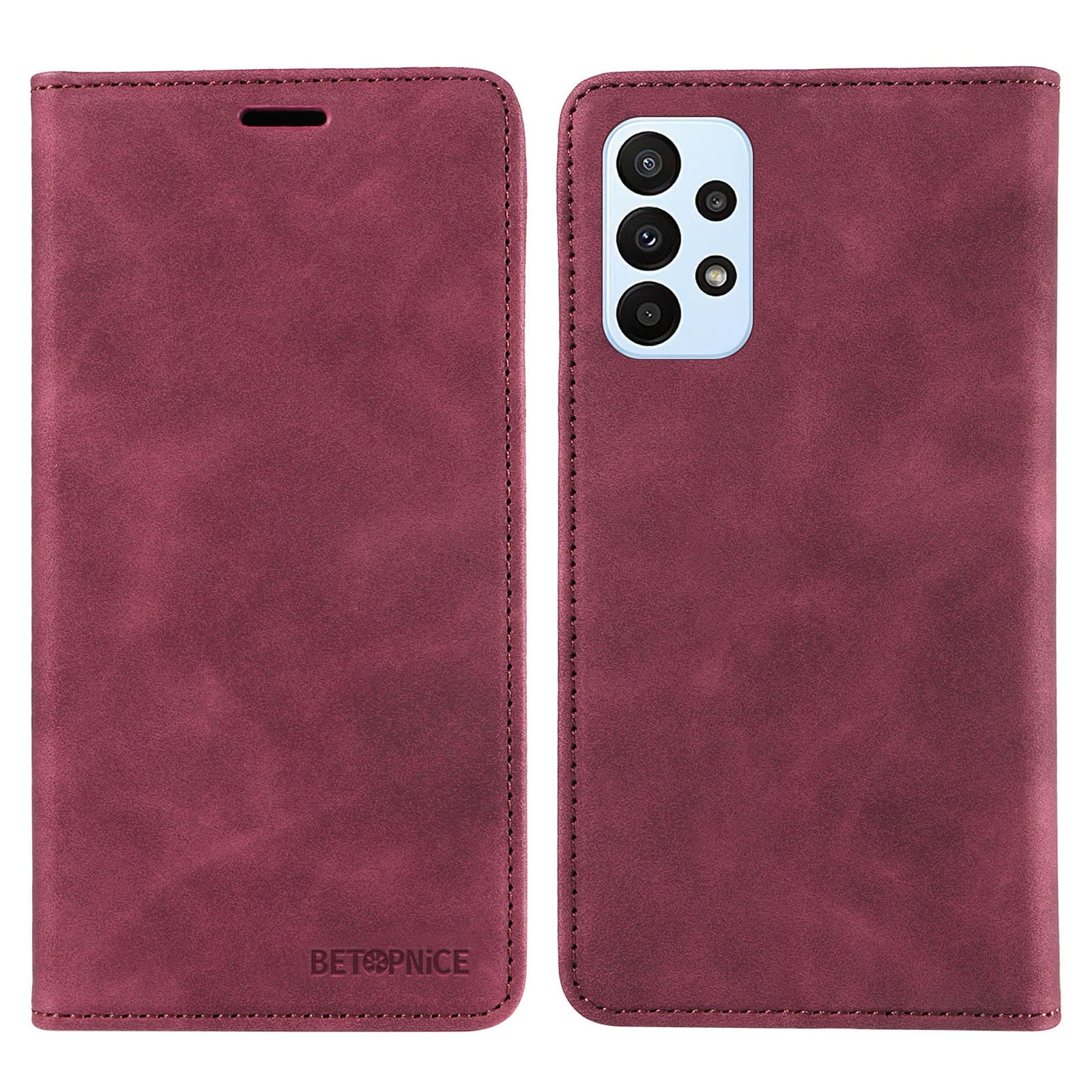 BETOPNICE 003 til Samsung Galaxy A73 5G Slim-Fit PU-læderholdercover RFID-blokerende pung telefonetui BETOPNICE 003 til Samsung Galaxy A73 5G Slim-Fit PU-læderholdercover RFID-blokerende pung telefonetui